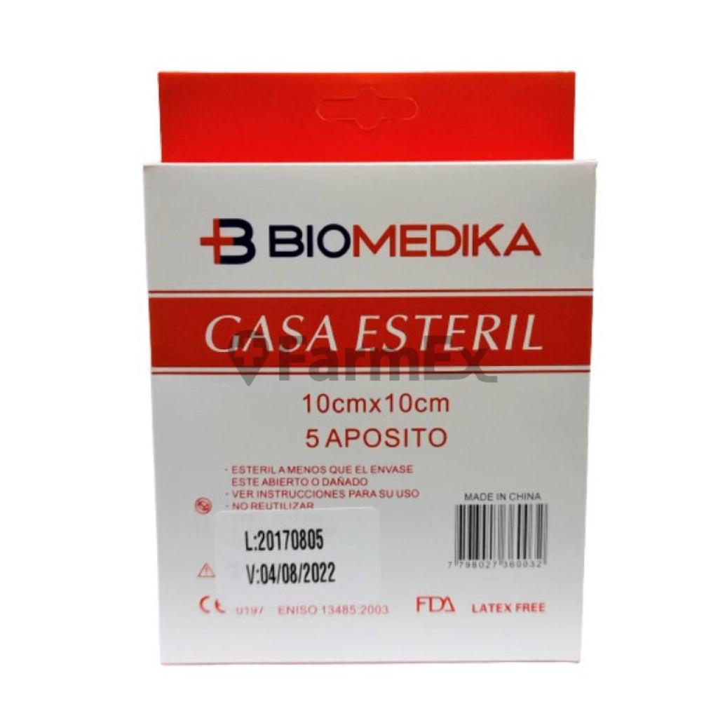 Gasa Estéril 10 x 10 cm x 5 apósitos BIOMEDIKA